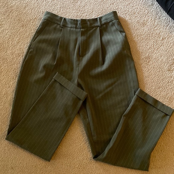 Straight Leg Striped Pants - Picture 1 of 2